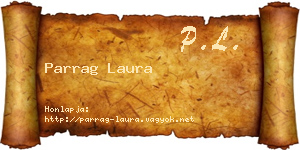 Parrag Laura névjegykártya